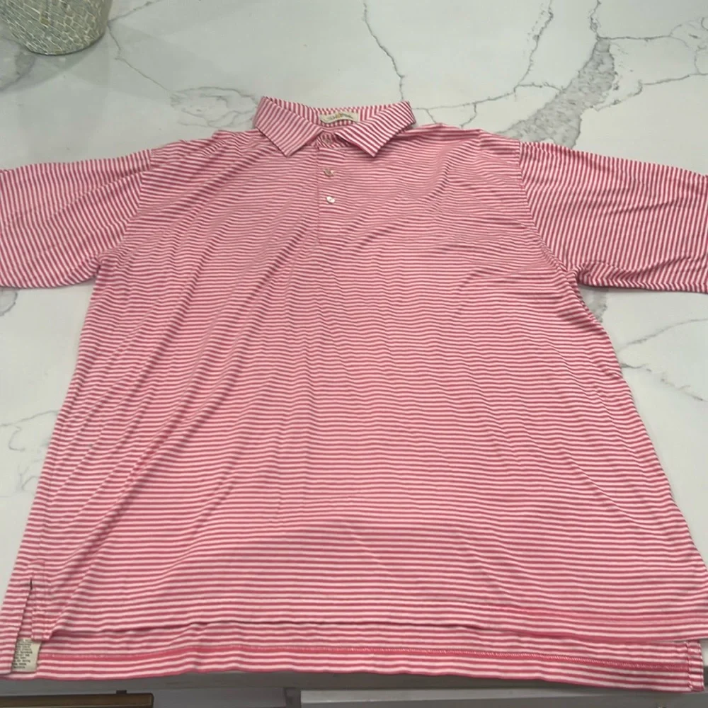 Peter Millar Hales Performance Jersey Striped‎ Polo. Size XL (798K) - Picture 4 of 11